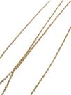 Colar Feminino Dourado Elo Português Ouro 18k Alto Brilho 45cm