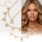 Colar Feminino Duplo Choker Banhado a Ouro Acessórios Femininos Tendência Delicada
