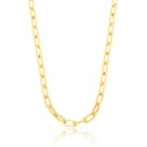 Colar Feminino Elos de Luxo Grosso Banhado a Ouro 18K