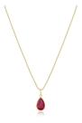Colar Feminino em ouro 18K 750 40cm + Pingente Ponto de Luz Vermelho Rubi Colar Feminino em ouro 18K 750 40cm + Pingente Ponto de Luz Vermelho Rubi