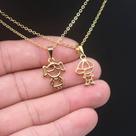 colar feminino folheado menino menina casal filho filha estilo lindo gargantilha choker corrente