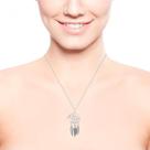 Colar Feminino Gargantilha Mandala 4 Penas Prateado Sonhos -