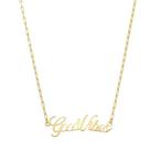 Colar feminino good vibes folheado à ouro 18k Colar feminino good vibes folheado à ouro 18k