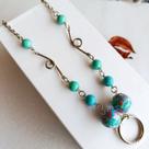 Colar feminino hippie verde japamala