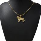 Colar Feminino Mãe de Pet Pingente Raças Corrente Semi-Jóia