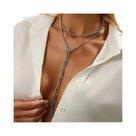Colar Feminino Moderno Com Pingente De Borla Lacteo 4 Estilos Sexy Punk Geométrico Irregular