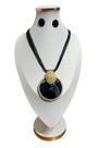 Colar Feminino Moderno Elegante Luxo Resina Sofisticado