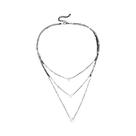 Colar Feminino Multicamadas Com Pingente De Zircônia, Gargantilha Da Moda, Joia Brilhante Para