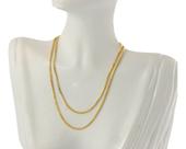 Colar Feminino Ouro 18k 750 Corrente Veneziana 1.0 50 Cm Amarelo