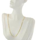 Colar Feminino Ouro 18k Veneziana 3 Diamantada Maciça 70 Cm Amarelo