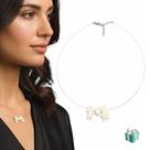 Colar Feminino Pingente Filhos Filhas Casal Madreperola Mãe Cor:Casal