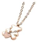 Colar Feminino Pingente Urso Kim Banhado A Ouro Rosê