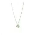 Colar Feminino Ponto De Luz Redondo Prata Pura 925