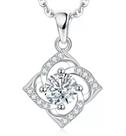 Colar Feminino Ponto De Luz Zircônia Prata 925 Com Caixa Presente Dia Dos Namorados