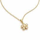 Colar Feminino Presente Elegante Flor 50cm Pedras Casual Namorada Corrente