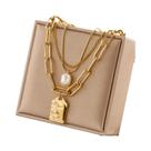 Colar Feminino Simples e Charmoso com Pingente de Bola em Aço Inoxidável