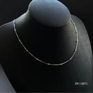 Colar Feminino Veneziana com Bolinhas de Prata 925