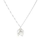 Colar Ferradura Cavalo Banhado a Ródio