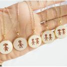 Colar Filha e Filho Elo Português Banhado a Ouro 18k Antialérgico Colar Filha e Filho Elo Português Banhado a Ouro 18k Antialérgico