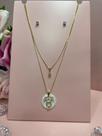 colar filha folheado ouro a ouro 18k