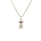 Colar Filha Menina com Pedras Zirconias Banhado Ouro 18k