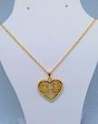 Colar Filhos com Pingente Coração Madrepérola dois Meninos Meninas Folheado Ouro 18k Presente Mães