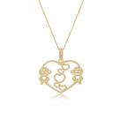 Colar Filhos Meninos Coração Semi Joia Banhado Ouro 18k Colar Filhos Meninos Coração Semi Joia Banhado Ouro 18k
