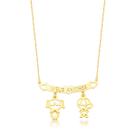 Colar Filhos Meus Amores Banhados a Ouro 18k