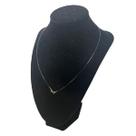 Colar fio de Nylon sem pingente com Fecho de ouro 18k 45cm