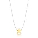 Colar fio de silicone com estrela lisa 40cm