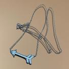 Colar Flecha Black Cravejado Colar Flecha Black Cravejado