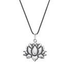 Colar Flor de Lótus 20mm - Cordão Fino - Sunshine Cristais