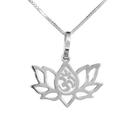 Colar Flor de Lótus Coleção Espiritualidade Prata 925