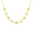 Colar Flores Dourado - Banhado em Ouro 18k Colar Flores Dourado - Banhado em Ouro 18k
