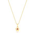 Colar Florzinha com Cristal Revestido em Ouro