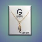 Colar folheado 18k peixe Colar folheado 18k peixe