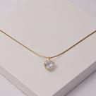 Colar Folheado a Ouro Veneziana Pingente Zircônia Coração Colar Folheado a Ouro Veneziana Pingente Zircônia Coração
