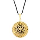 Colar Gargantilha Aromatizador Pessoal 20mm (Cordão Fino) - Dourado
