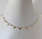 Colar Gargantilha Bolinhas 0,6 cm Banhado a Ouro