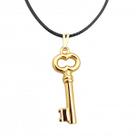 Colar Gargantilha Chave dos Caminhos 27mm - Dourado