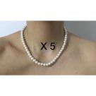 Colar Gargantilha Com Pérolas Delicado Bijuteria colares feminino x 5