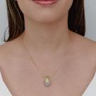Colar gargantilha com pingente de perfumeira fake coração cravejada com micro zircônias coloridas Banhado em ouro 18k