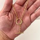 Colar Gargantilha Elo Português Semijoia Feminina Elegante e Atemporal Simonatto