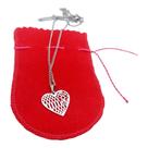 Colar GARGANTILHA FEMININA AÇO INOX CORAÇÃO PRATA CHOKER