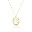 Colar Gargantilha Feminina Fé Religioso Banho de Ouro 18k Colar Gargantilha Feminina Fé Religioso Banho de Ouro 18k