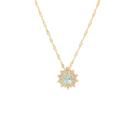 Colar Gargantilha Feminino Banhado a Ouro Gota Verde com Zircônias