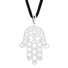 Colar Gargantilha Hamsa 30mm - Prateado