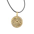 Colar Gargantilha Hécate Strophalos 22mm Cordão Fino - Dourado