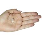 COLAR / GARGANTILHA HEXAGONAL MINI PONTA CRISTAL NATURAL - (0,5 a 2,4)cm - PRATA 925 COLAR / GARGANTILHA HEXAGONAL MINI PONTA CRISTAL NATURAL - (0,5 a 2,4)cm - PRATA 925