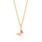 Colar gargantilha infantil Romannel borboleta banhada a ouro 18k Cód. 53208129